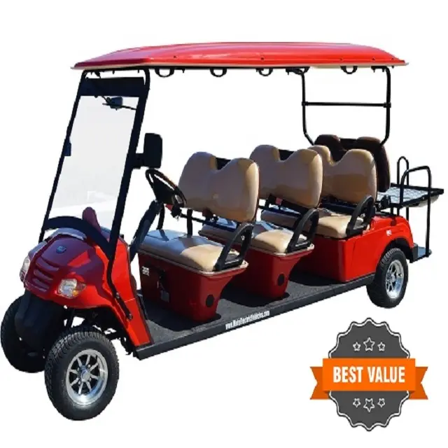 2023 vendita calda Go Kart 4 passeggeri Golf Cart posteriore 2 posti elettrico Golf Cart