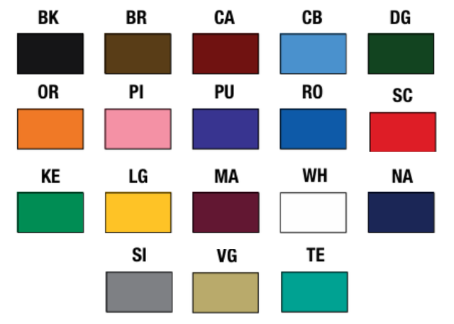 Carta de colores personalizada