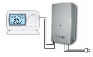 E7-H luce posteriore a LED con termostato programmabile via cavo in modalità Override manuale - Product Image 2