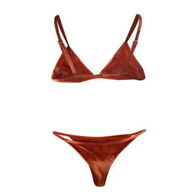 Bañador Sexy de una pieza para mujer, traje de baño unicolor con Tanga, Monokini con espalda descubierta, bikini brasileño 2022