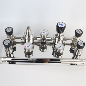 Einstufige UHP-Druckreduzier-Schalttafel-Gas versorgungs verteiler systeme für Labor halbleiter - Product Image 3