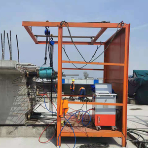 ポストテンション機器メーカー50 ~ 1500トン中空油圧ジャック0.75kw 1.5kw 2.2kw 3kw 4kw電動オイルポンプ