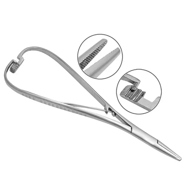 Pinze porta aghi dentali pinze in acciaio inossidabile strumenti per strumenti chirurgici ortodontici per dentisti
