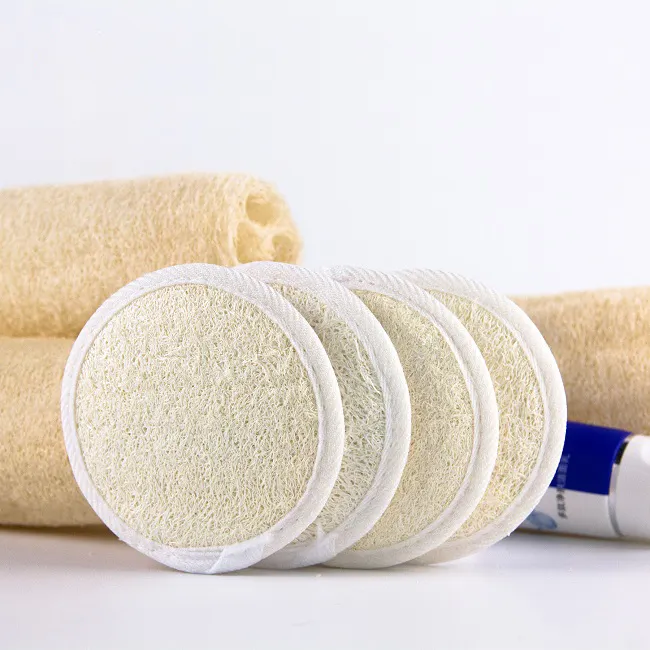 Venta al por mayor de la fábrica de uso diario de cuidado de la piel natural orgánico cara esponja exfoliante cuerpo Baño de esponja vegetal