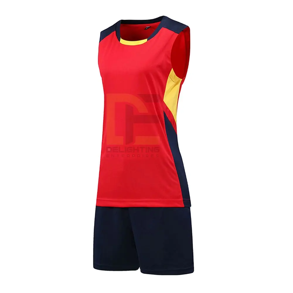 Top moda Jerseys poliéster personalizado mujeres voleibol uniforme personalizado Logo diseños voleibol Jersey uniforme