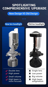 Auto Lighting System for Toyota 2022 H4 Y6 <strong>LED</strong> Bulbs High Low Beam Projector Lens 80W 15000lm <strong>LED</strong> Headlight Auto Kit 12V-24V - Product Image 4