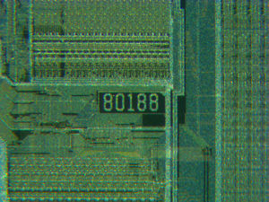 1980S Intel C80188-3 16บิต8 MHz CPU 68-PIN CLCC ทอง - Product Image 4