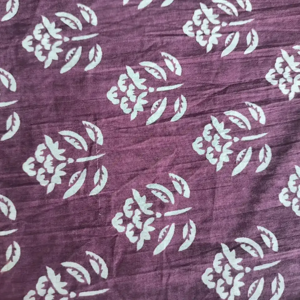 Nuevo 2024 tela multicolor al por mayor tela India 100% tela de algodón Material de tela de ropa Floral estampado de bloque de mano