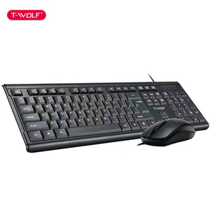 Shuoyin TWOLF TF500 2 en 1 con cable para ordenador portátil de oficina, kit combinado de teclado y ratón para oficina, negocios, PC de escritorio - Product Image 5
