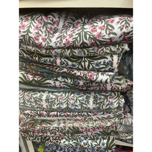 优质材料花卉设计100% 棉手块印花和服罗布面料服装手块Jaipuri Sanganeri印花