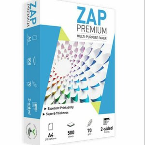 ZAP Paper A4コピー用紙印刷用の高品質の明るさと耐久性の完璧な組み合わせ