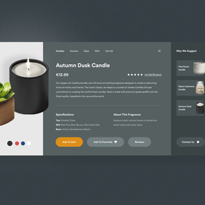 Einzigartige Kerzen anwendungs entwicklung Unterstützt unter Linux & Mac Internet version Stock E-Commerce Website Design Software