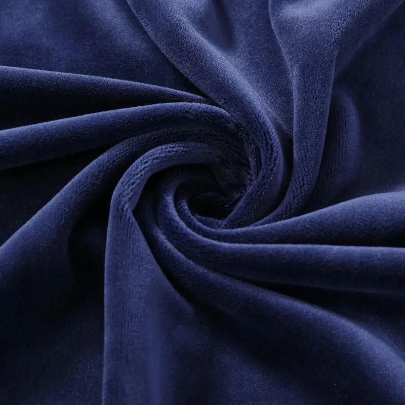 Warm Soft Velvet 4 Way Stretch Fabric Polyester Spandex Knit Velour Fabric For Blankets Dress Toys