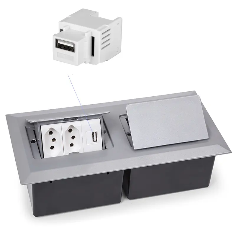 Netlink ev ürünleri masa üstü prizler 5V1 2 3A tip-c USB akıllı keystone usb şarj aleti