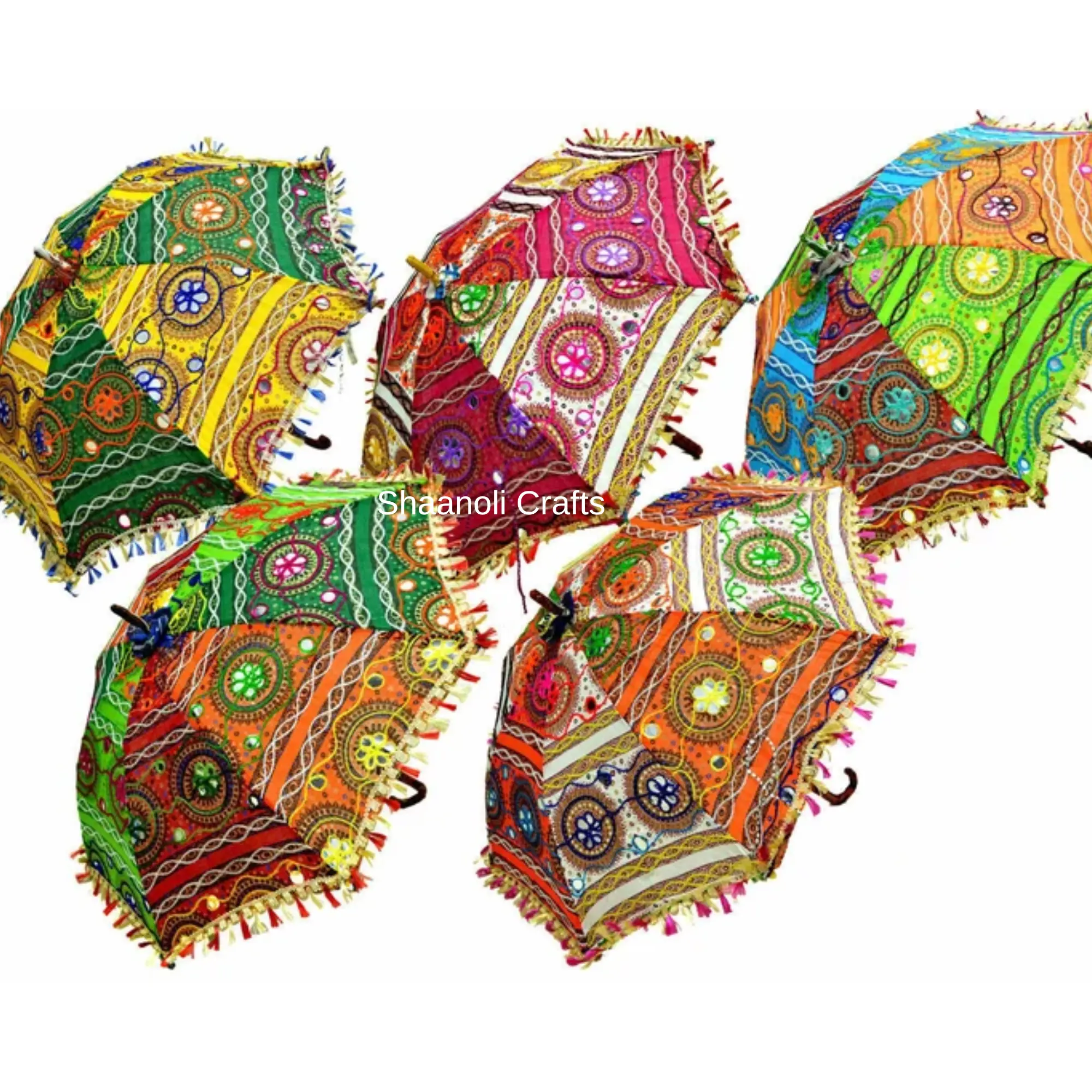 Sombrillas DE BODA hechas a mano indias Paraguas de decoración vintage Sombrilla India Paraguas de sol decorativo