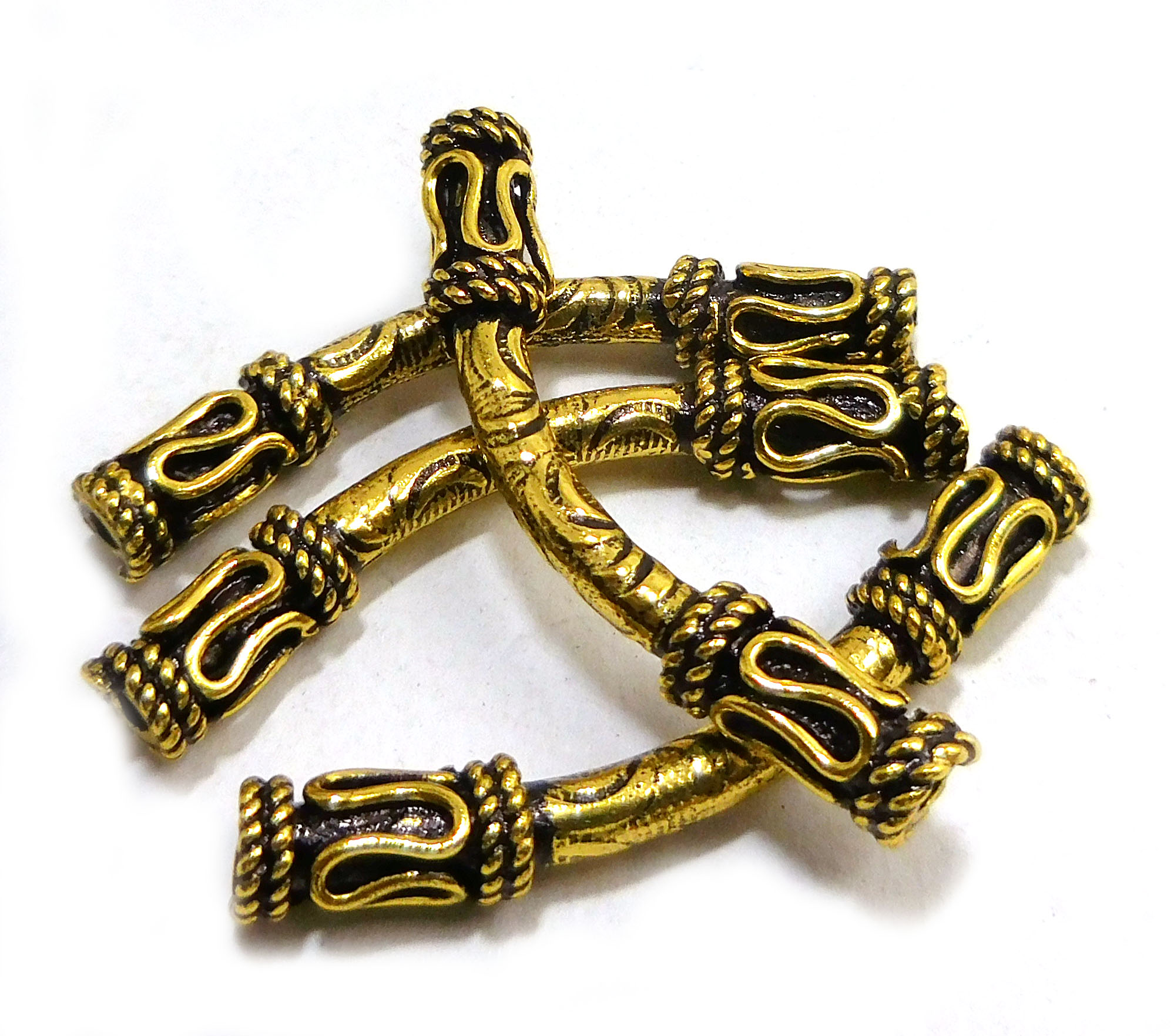 Oxidized Gold Plated