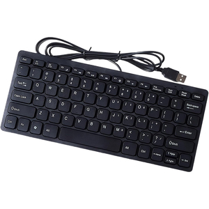 Teclado de ordenador con cable Plug Play USB Keyboard Low Profile Chiclet Keys para PC Laptop