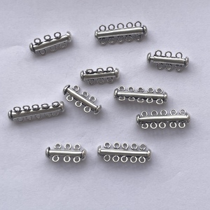 3 Strands 5 Strand 925 Sterling Silver Separator Layering Gold Micron Real Findings <strong>Clasp</strong> Hook <strong>Clasps</strong> Hooks DIY Layer <strong>String</strong> New - Product Image 2