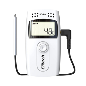 Elitech Registrador de Datos Digital con Interfaz USB Pantalla LCD Audio Alarma Registrador de Temperatura para Uso Industrial Sensores Externos - Product Image 1