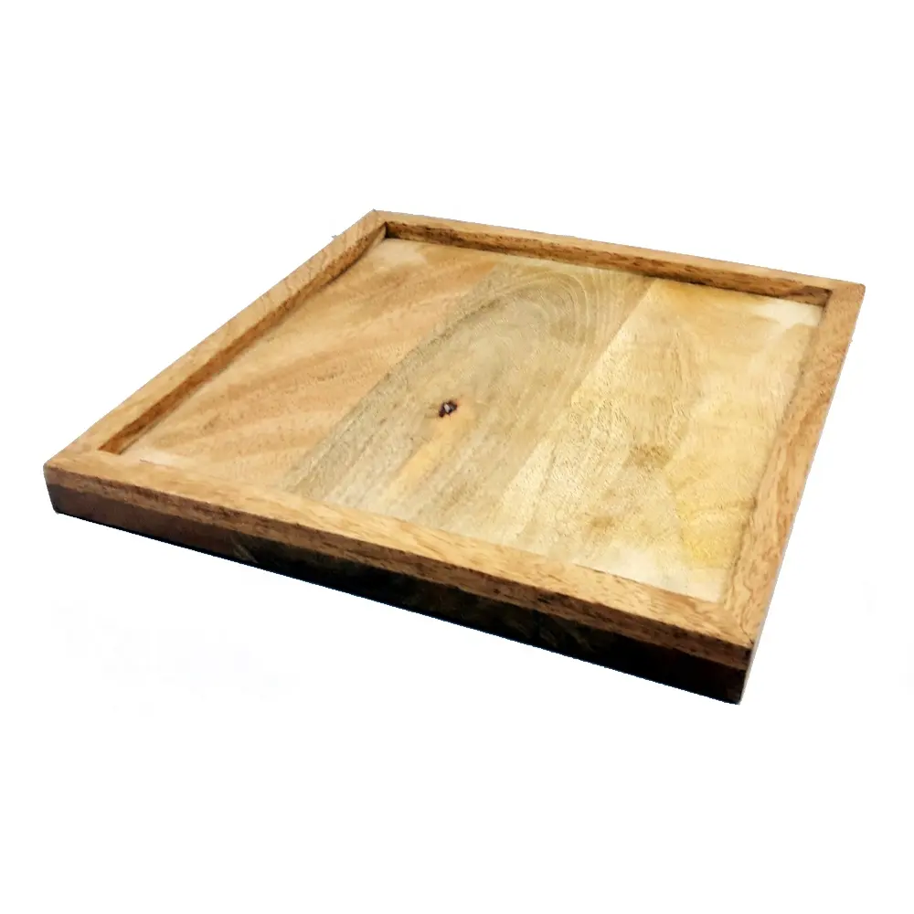 مخصص صينية تقديم خشبية و الخشب تخزين مربع خشبي صينية ل تقديم الطعام