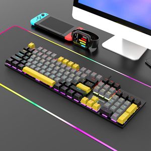 XUNFOX K50 Mechanical <strong>Keyboard</strong> 104 <strong>Keys</strong> Gaming <strong>Computer</strong> <strong>Keyboard</strong> Punk RGB Color Patchwork <strong>Computer</strong> Mechanical <strong>Keyboard</strong> - Product Image 3