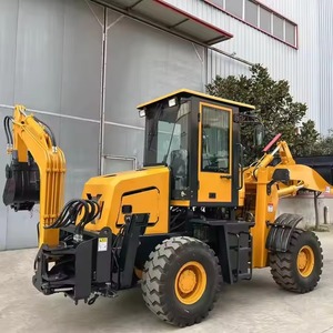 热卖土方机械50反铲4x4 2.5吨拖拉机末端装载机顶级品牌反铲装载机
