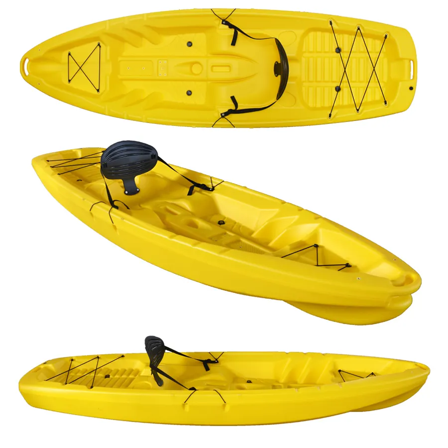 Diseño de Moda OEM/ODM para una sola persona, plástico HDPE, kayak, pesca, precio de fábrica, barato