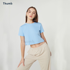 Áo Crop Top Nữ 2023 Dành Cho Thăng Hoa Trống Hoặc Tùy Chỉnh Logo 100% Áo Thun Polyester Chất Lượng Cao Sản Xuất Tại Thái Lan - Product Image 1