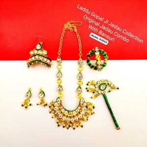 Hint tanrı hediye öğesi Kanhaji Mukut Basoori hediye ve Pooja Arti Bhagwanji setleri için tüm setleri - Product Image 1