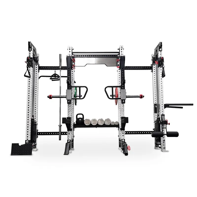 새로운 디자인 하이 및 로우 풀리가있는 프리 웨이트 케이블 크로스 오버 다기능 체육관 케이블 기계