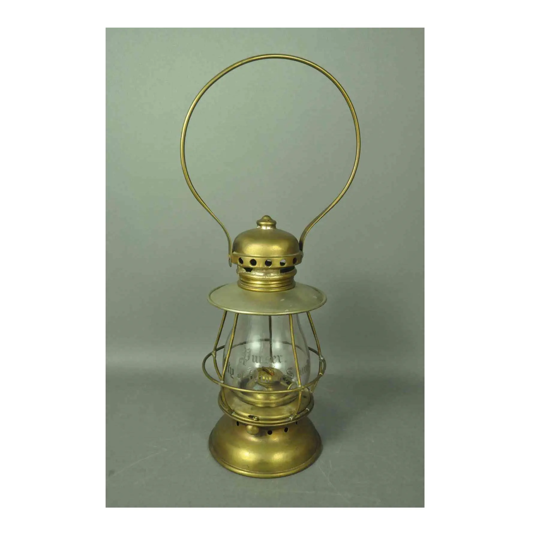 Высококачественная латунная стеклянная керосиновая лампа, масляная лампа с зеркалом для внутреннего и наружного освещения, Золотая оптовая цена
