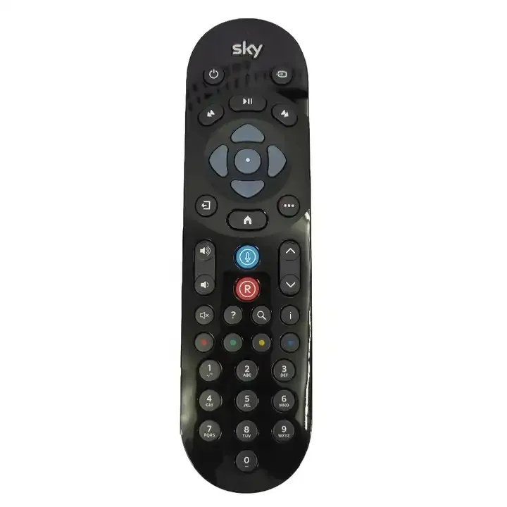 Mercado del Reino Unido Nuevo reemplazo Universal Work para Sky Q Min Set Top Box Control remoto por voz con BT Search Voice Remote Control