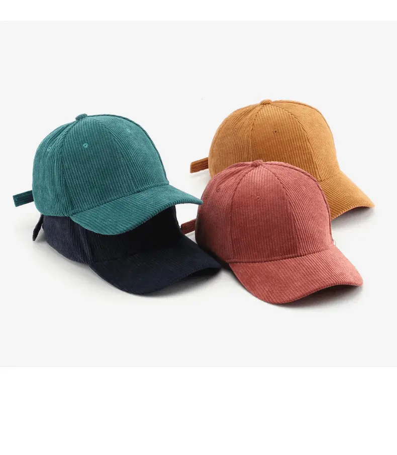Color sólido sarga liso suave superior acrílico deportes gorra papá sombreros ajustable en blanco personalizado sin estructura de béisbol