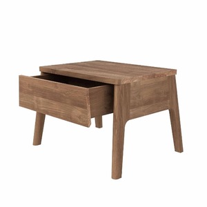 Nordic Solid Teakholz-Bettplattform mit hölzernen Kopfteil im Boho-Stil <span class=keywords><strong>Java</strong></span>-Bett für Designer Wohnmöbel