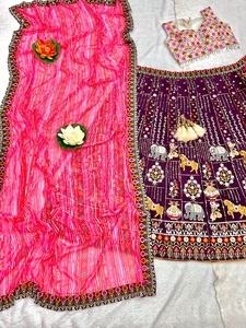 Surat hindistan toptan kadınlar için telkari bilezik lehenga Choli için hint geleneksel premium <span class=keywords><strong>Lehnga</strong></span> koleksiyonu