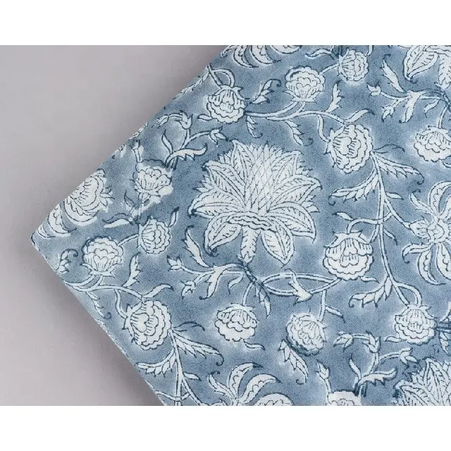 Capa para almofada airforce, capa azul floral de 100% algodão para mulheres, roupa à mão, estampa, costura, decorativa