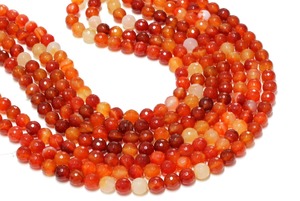 Natural Carnelian Faceted <strong>Beads</strong> Polished Round <strong>Beads</strong> Beautiful Red Carnelian Agate Gemstone <strong>Beads</strong> <strong>Excellent</strong> Quality Full Strand - Product Image 4