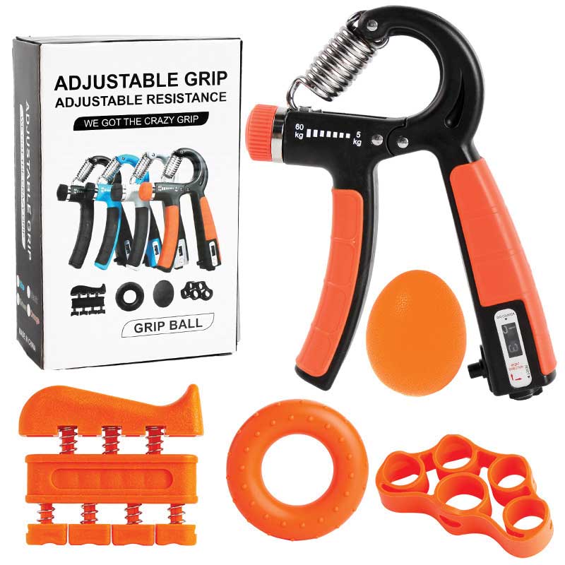 Counting Grip 5-piece Set - Orange and Black
