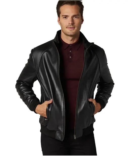 2023年新作ファッション冬用レザージャケット男性用卸売業者ファッションウェアレザージャケット
