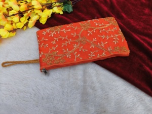 刺繍生地財布イブニングバッグウェディングギフトゲストリターンギフトMehndiFavor Festive Clutch Handmade Indian Fashion <span class=keywords><strong>Pouch</strong></span>