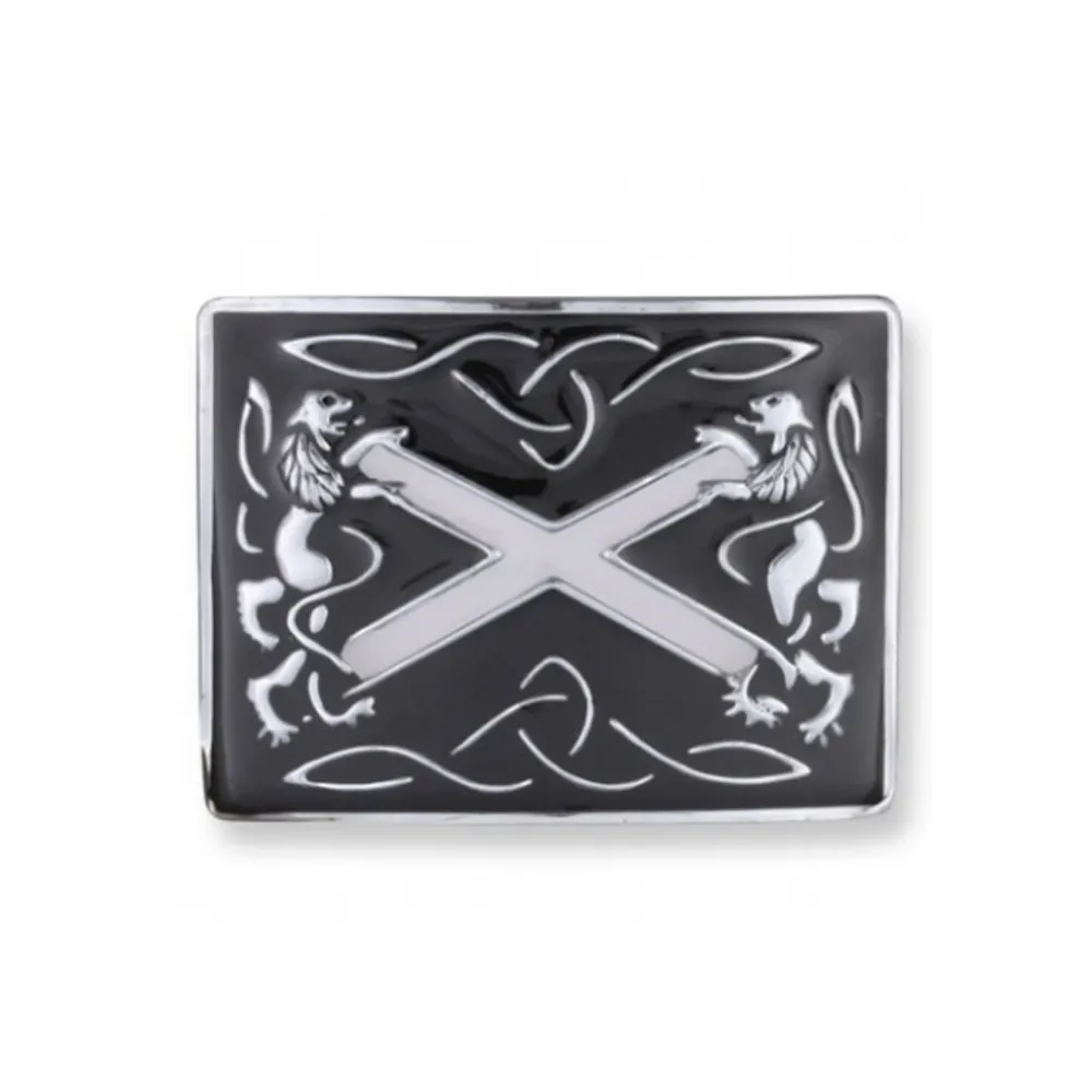 Penjualan paling laris gesper sabuk Kilt utilitas logam Logo kustom gaya Mode grosir gesper sabuk Kilt Skotlandia Thistle Highland