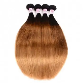 Acconciature Ombre naturali con estensione dei capelli umani grezzi da 10 a 30 pollici con colori e trame personalizzati capelli orientali