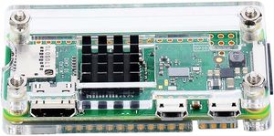 Aismartlink Raspberry Pi Zero Case, Gehäuse für Raspberry Pi Zero 2 w, mit Kühlkörper, HDMI-Adapter, OTG-Kabel, Header, Schrauben dreher - Product Image 4