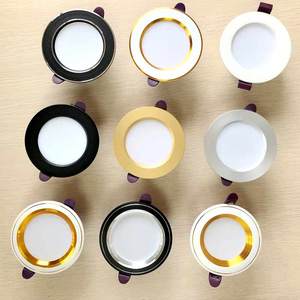 สปอตไลท์ติดเพดาน LED5-10cm 7.5แบบรูเปิดสามสีโคมไฟฝังท้องฟ้าห้องนั่งเล่นไฟดาวน์ไลท์ยุโรป