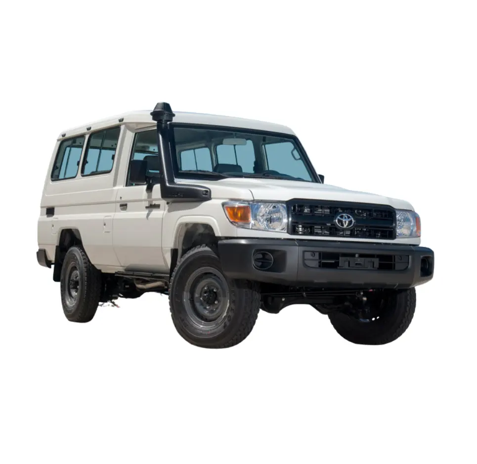 Готовый к отправке для Toyota Land Cruiser 78 б/у беспочвенный внедорожник 3 двери 13 мест с прессом и багажник на крышу высшего класса