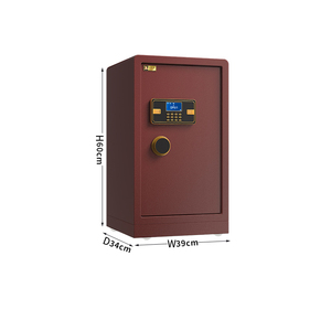 中国古典的な赤電子デジタルロックセーフボックス指紋メカニカルロック安全収納時計用 - Product Image 1