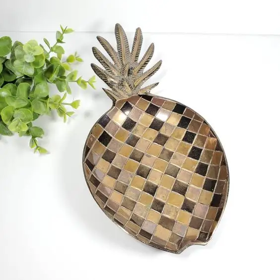 Индийские миски для ананаса ручной работы, латунные большие ковки, Самые продаваемые товары для хранения фруктов, экологически чистые сервировочные миски