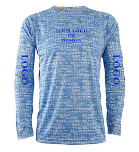 Oem Vòng cổ cá mú vui câu cá Áo sơ mi thăng hoa New Bass câu cá Áo sơ mi cho nam giới Slim Fit Câu Cá t Áo sơ mi - Product Image 5