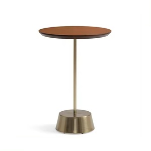 Fancy Venta caliente Diseño de lujo Mesa de centro de metal multifuncional Diseño elegante Muebles de habitación Mesa auxiliar de café redonda Muebles - Product Image 1
