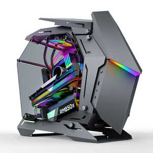 新品ケースJonsboMOD-3ミニグレーRGBミドルタワーケース<span class=keywords><strong>PC</strong></span>ゲーミングケース